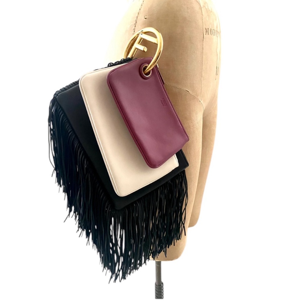 Rare Fendi Triplette Pouch w/ Fringe